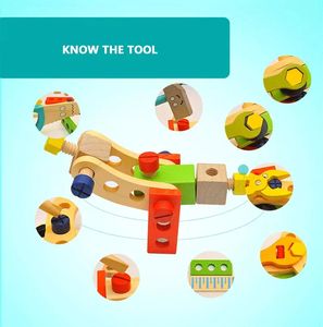 Jouets <span class=keywords><strong>en</strong></span> <span class=keywords><strong>bois</strong></span> de haute qualité pour enfants, boîte à <span class=keywords><strong>outils</strong></span> <span class=keywords><strong>en</strong></span> <span class=keywords><strong>bois</strong></span>, vis, vente chaude, jouets éducatifs <span class=keywords><strong>en</strong></span> <span class=keywords><strong>bois</strong></span> pour garçons et filles - Product Image 6