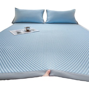 DouDou Ice Silk Cooling Mat 2024 New Summer Student Dormitory <b>Single</b> Washable Bed <b>Sheet</b> Mat 3-Piece Set - Product Image 5