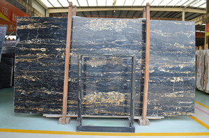 Panel de pared de piedra Natural Portoro de oro negro <span class=keywords><strong>afgano</strong></span>, baldosas de suelo de pared esmaltadas para cocina al aire libre, taller interior, losa pulida - Product Image 6