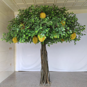 Árbol de <span class=keywords><strong>Durian</strong></span> artificial QingYuan, espinas y frutas realistas, venta al por mayor, árbol de luz LED para exteriores, 1,5 M, 2M, 3m, resistente al agua - Product Image 1