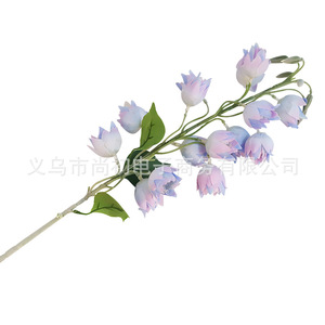 Ramo de flores artificiales de lirio de los valles de seda, decoración para el hogar y bodas, alta durabilidad y simulación realista - Product Image 5