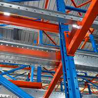 Système de Rayonnage Navette Palettes Stockage Lourd Haute Densité Rails Galvanisés Montants Drive-in ATS