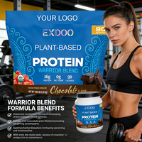 Poudre de protéines végétales saveur vanille, à base de plantes, votre propre marque, pour la musculation et la récupération post-entraînement