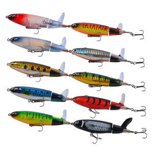 Leurre Carpe Pêche En Plastique Dur Appât Multicolore Flottant Eau Tracteur Hélice Crayon En Gros Minnow Leurre avec Crochets - Product Image 1
