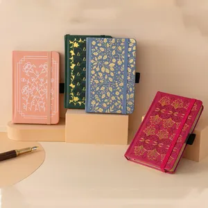 Journals Custom Logo Student Notebook Hot Stamping Planners And Notebooks With Elastic Band