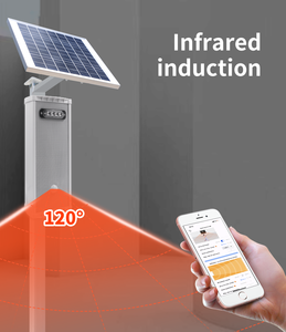 Panel Surya <span class=keywords><strong>Alarm</strong></span> Audio Visual Lampu Strobo LED Peringatan Sensor Gerak Inframerah 120db <span class=keywords><strong>Alarm</strong></span> Lokal - Product Image 3
