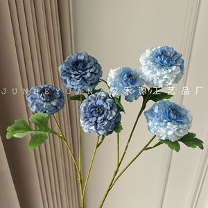Flores de Peonía Artificiales Junheyuan en Rosa, Blanco y Verde para Decoración de Bodas y Hogar, Arreglos Florales - Product Image 2