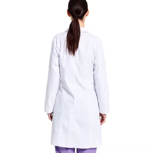 Bata de laboratorio blanca de la mejor calidad, uniforme de enfermera, abrigos de manga larga para estudiantes de medicina, uniforme de médico de hospital de longitud larga, abrigos de laboratorio - Product Image 5