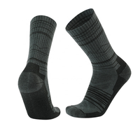 Chaussettes en laine mérinos unisexes pour les jeunes, la randonnée et le ski d'hiver, respirantes, chaudes et logo sur le bas pour les activités de plein air