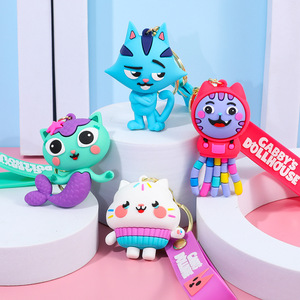 Llavero <span class=keywords><strong>de</strong></span> <span class=keywords><strong>Gabby</strong></span>'s Dollhouse, Figura <span class=keywords><strong>de</strong></span> Gato Sirena, Clip para Bolsa, Regalo - Product Image 2