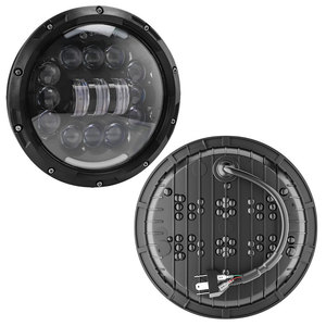 Foco led antiniebla de 7 pulgadas, 60W, 4 modos de luz, lámpara de conducción, Faro de ojo de Ángel para motocicleta, accesorios Wrangler para motos - Product Image 1