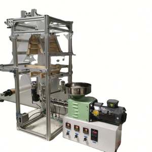 Mini Extrusora de Moldeo por Soplado para Bolsas Pequeñas, Máquina de Extrusión de Película Plástica Biodegradable de PE/PVC, Máquina para Fabricar Película Soplada - Product Image 1