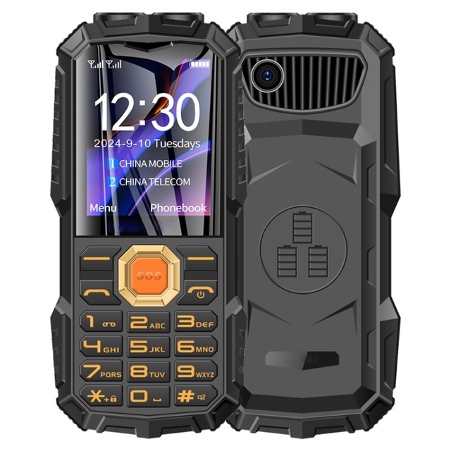 Hot Selling Q7+ 4G Elder Keypad Rugged Phone, 1.77 Inch, 16800mAh, 21 Keys, SOS, FM