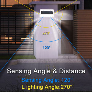 جدار جبل الشمسية جديد ليد فائق السطوع الرجعية حديقة مقاومة للماء IP65 جسم الإنسان التعريفي ضوء الجدار الشمسي - Product Image 6