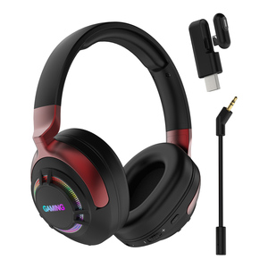 Độ trễ thấp RGB ANC qua tai Tai nghe bluetooth 2.4G Tai nghe chơi game không dây chế độ kép - Product Image 1