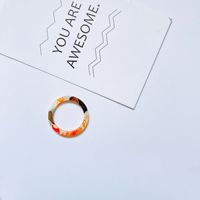 Koreaanse Retro Dunne Churky Acryl Ringen Voor Meisjes Persoonlijkheid Transparante Kleur Mode Sieraden Ringen Groothandel Custom