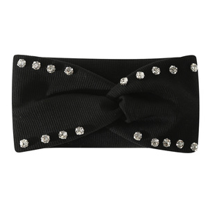 Nueva Diadema Elástica con Cruz de Diamantes de Imitación, Estilo Europeo Americano, Sólida, Simple, Versátil, Absorbente de Sudor, para Lavarse el Cabello - Product Image 2