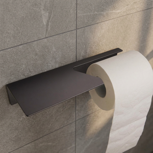 Modern Wall Mount Toilet Paper Holder Stainless Steel Rectangular Minimalist <b>Bathroom</b> <b>Accessory</b> - Product Image 1