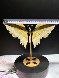 คริสตัลอเมทิสต์ธรรมชาติคุณภาพสูง RURU แกะสลักเป็นรูปปีกผีเสื้อ แฟชั่นทันสมัย สำหรับงานแต่งงาน บำบัดรักษา และตกแต่งบ้าน - Product Image 4