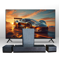 Sistem Speaker Home Theater HiFi 410W Daya Besar 5.1 Kanal Subwoofer Kayu Nirkabel Loudspeaker Bass Dalam untuk Speaker Audio TV