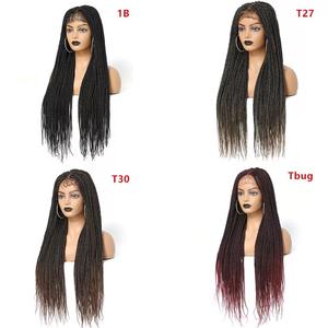 Perruque tressée synthétique blonde style <span class=keywords><strong>Jennifer</strong></span> Morden pour femme noire - Product Image 5