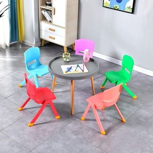 24cm hoge, kleurrijke, stapelbare, moderne kinderstoel van <span class=keywords><strong>plastic</strong></span> met <span class=keywords><strong>plastic</strong></span> frame voor gebruik op school, thuis, in de klas en kleuterschool. - Product Image 5