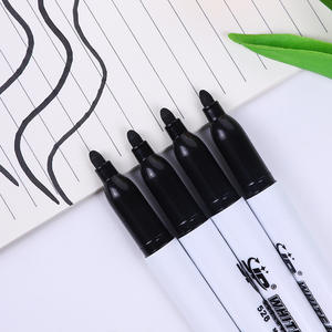 Pennarelli cancellabili per lavagna, a base d'acqua, neri, atossici, per bambini, a punta spessa, doppia faccia, facili da cancellare - Product Image 5