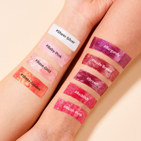 OEM 6 Couleurs Marque Privée Bio Brillant Nude Nacré Mini Gloss à Lèvres