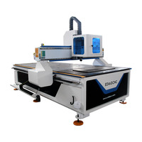 Máquina CNC Router 1325 de 4x8 pies para tallado de madera, DSP NC Studio, motor paso a paso de un solo husillo, alta precisión para fabricación de muebles y puertas