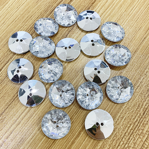 Nút Acrylic Đính Đá Hình Tròn 2 Lỗ Cho Quần Áo Hàng Mới Về - Product Image 2