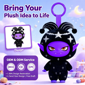 Poupée en peluche Dark Black Star Demon Jester, figurine mignonne en vinyle, jouet de collection en boîte surprise, breloque de sac à la mode - Product Image 1