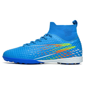 Chaussures de football montantes professionnelles pour l'extérieur, tige en PVC, crampons longs, unisexe, toutes saisons, semelle extérieure été - Product Image 5