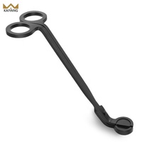 Ensemble de coupe-mèche de bougie noire en or sur mesure ciseaux à bougie gravés avec emballage de boîtes vente en gros