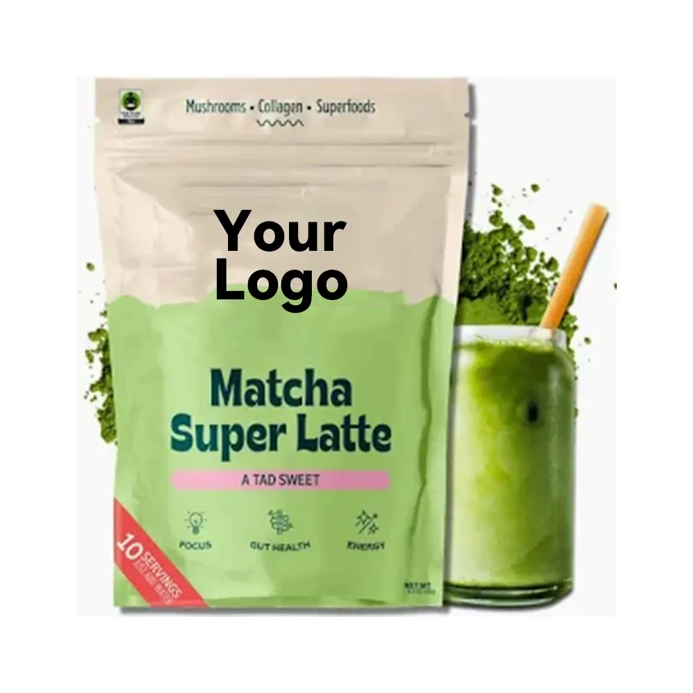 Commercio all'ingrosso di qualità Matcha tè verde 3a 4a grado Matcha in polvere fornitore di funghi Matcha Latte in polvere con adattogeni
