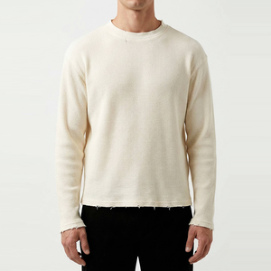 Camisetas Térmicas de Manga Larga de Algodón 100% con Tejido Waffle Lavado al Ácido, Estampado DTG Personalizado, Camisetas Waffle Técnico Desgastadas para Unisex - Product Image 3