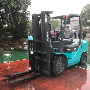 Caminhão elevador de garfo pequeno de 3 toneladas, caminhão de iluminação diesel de 3.5 toneladas, 1-3 toneladas