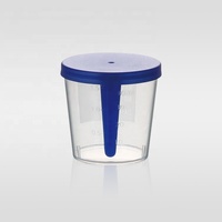 Taza de muestra de heces desechable estéril para orina y contenedores, alta calidad