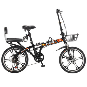 Bicicleta Dobrável Sem Instalação, Ultra Leve, Portátil, com Freio a Disco Duplo e Suspensão, Adequada para Adultos, 20 e 22 Polegadas - Product Image 3