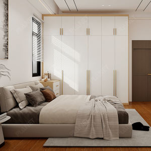 Marco de cama moderno de lujo con almacenamiento Juego de dormitorio de estilo americano Juego de dormitorio de almacenamiento tapizado de 4 piezas con mesita de noche de 3 cajones - Product Image 2