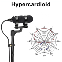 Microphone pour instrument à vent IM81, double basse, hypercardioïde, mini, portable, pour saxophone, violon, micro à condensateur, piano, cor
