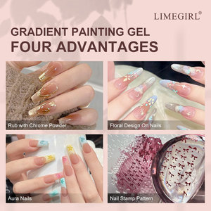 Set de Esmalte de <span class=keywords><strong>Uñas</strong></span> en Gel con Estampado de Patrón Floral Degradado Estilo Chino - Product Image 3