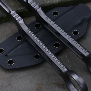 มีดใบตายเหล็กกล้าไร้สนิมคุณภาพสูงปรับแต่งได้ สำหรับการเอาชีวิตรอดในป่ากลางแจ้ง สำหรับงาน DIY รองรับ OEM - Product Image 4