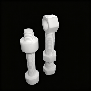 Vis en PTFE résistant à la corrosion, aux acides et aux alcalis, vis métriques de qualité <span class=keywords><strong>alimentaire</strong></span> avec écrou personnalisé, fixation en PTFE - Product Image 2