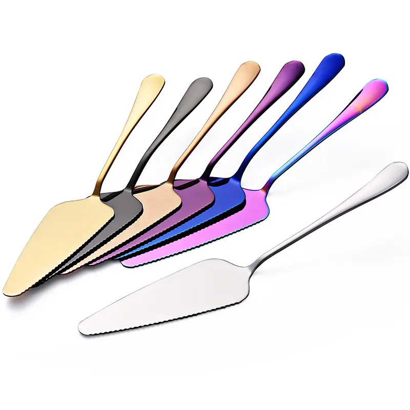 Toothed Stainless Steel Pizza Pia Cream Rose Gold Cake Shovel Baking Tools