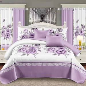 Ensemble de rideaux de literie à impression personnalisée 12 pièces - Product Image 6