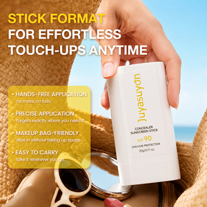 Protector Solar Vegano de Marca Privada, Herbal, SPF90 PA++++, Mineral, Orgánico, de Alta Calidad, Personalizado, Sin Residuos Blancos, en Barra, con Péptidos y Color - Product Image 6
