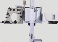 Máquina de Llenado y Cosido Automático de Sacos de Yute Ewinall DCS-50FE-C de 50 kg con Cortahilos Automático y Transportador Elevador