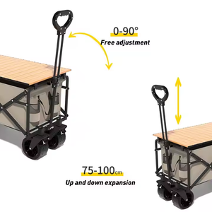 E-RIKE chariot pliant utilitaire pliable de grande capacité chariot de plage robuste pour le camping - Product Image 5