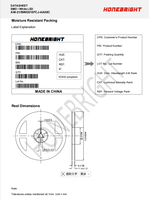 Diode LED SMD 2835 3V Spectre Complet CRI90 3400K Blanc Chaud - En Stock Prêt à Expédier pour l'Éclairage Sanitaire