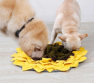 Luxury Sunflower Design Polar Fleece Pet Bed <b>Mat</b> Modern Style Snuffle <b>Mat</b> for Dogs and <b>Cats</b> Soft Premium Feeding Bed for Pets - Product Image 5